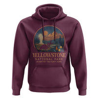 Yellowstone National Park Do Not Pet The Fluffy Cows Hoodie Amusing Bison Encounter Campsite Toss