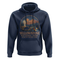 Yellowstone National Park Do Not Pet The Fluffy Cows Hoodie Amusing Bison Encounter Campsite Toss