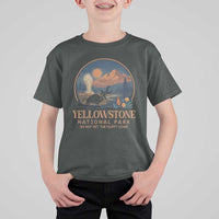 Yellowstone National Park Do Not Pet The Fluffy Cows T Shirt For Kid Amusing Bison Encounter Campsite Toss
