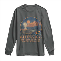 Yellowstone National Park Do Not Pet The Fluffy Cows Long Sleeve Shirt Amusing Bison Encounter Campsite Toss