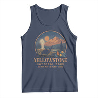 Yellowstone National Park Do Not Pet The Fluffy Cows Tank Top Amusing Bison Encounter Campsite Toss