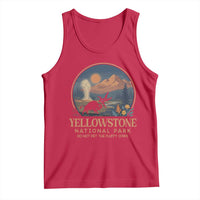 Yellowstone National Park Do Not Pet The Fluffy Cows Tank Top Amusing Bison Encounter Campsite Toss
