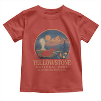 Yellowstone National Park Do Not Pet The Fluffy Cows Toddler T Shirt Amusing Bison Encounter Campsite Toss