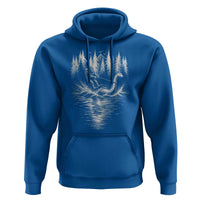Funny Bigfoot Water Skiing Behind Nessie Hoodie Cryptid Lover