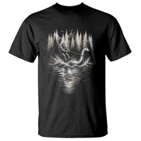 Funny Bigfoot Water Skiing Behind Nessie T Shirt Cryptid Lover