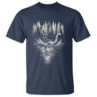 Funny Bigfoot Water Skiing Behind Nessie T Shirt Cryptid Lover