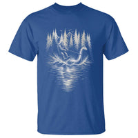 Funny Bigfoot Water Skiing Behind Nessie T Shirt Cryptid Lover