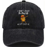 Funny Chicken Nug Life Washed Cotton Baseball Cap The Nug Life Chose Me