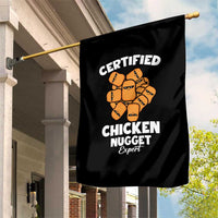Funny Food Lover Gift Garden Flag Certified Chicken Nugget Expert - Wonder Print Shop