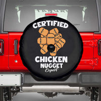 Funny Food Lover Gift Spare Tire Cover Certified Chicken Nugget Expert - Wonder Print Shop