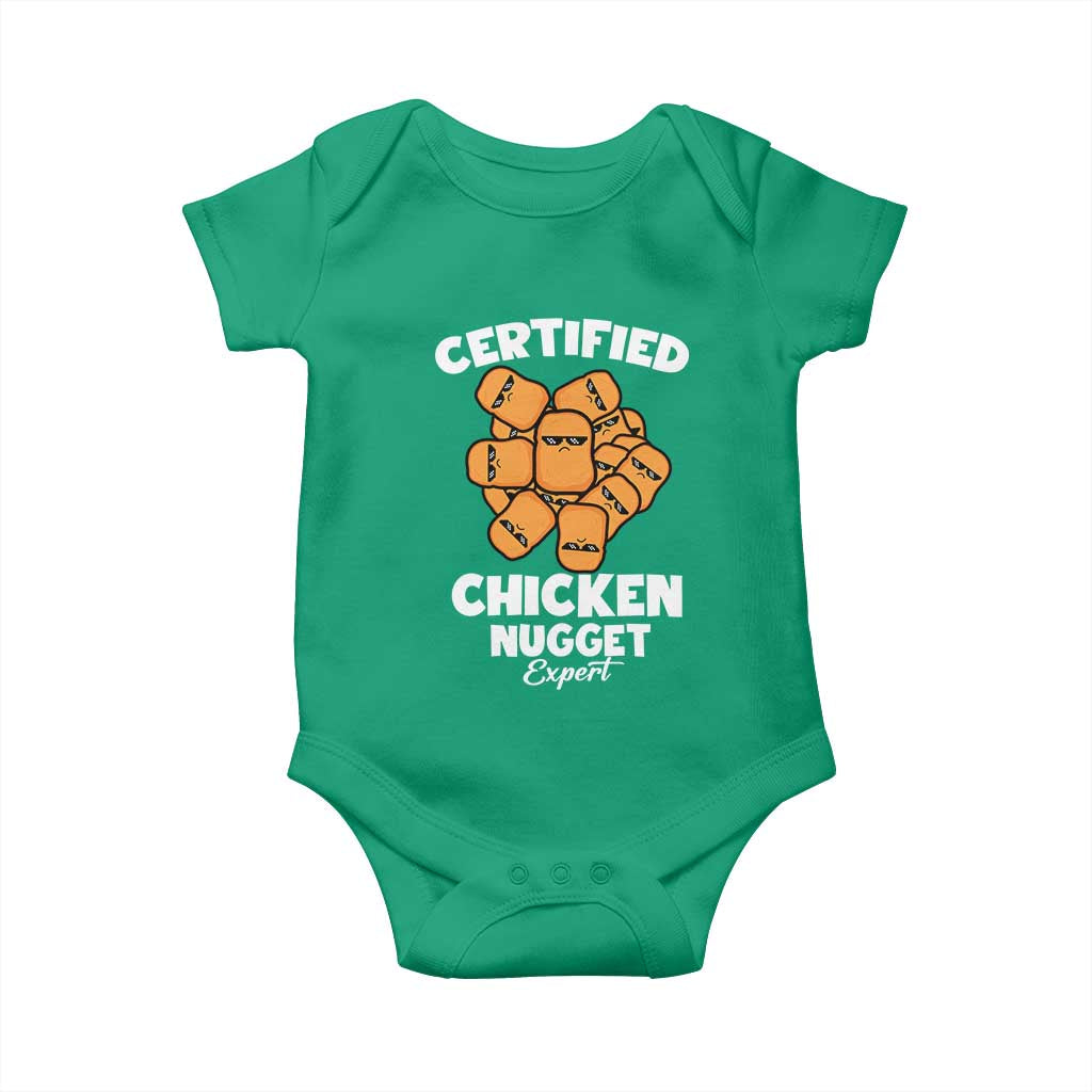 Funny Food Lover Gift Baby Onesie Certified Chicken Nugget Expert - Wonder Print Shop