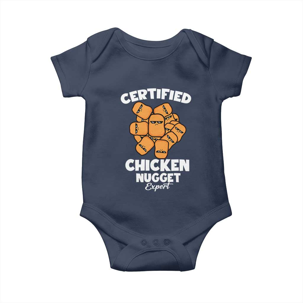 Funny Food Lover Gift Baby Onesie Certified Chicken Nugget Expert - Wonder Print Shop