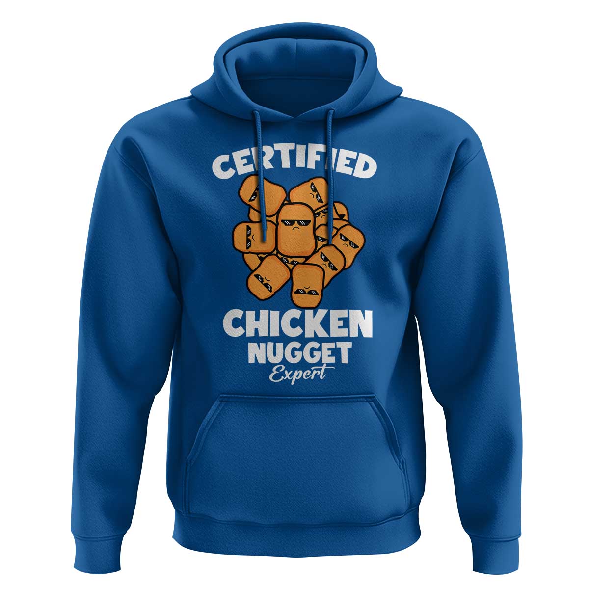 Funny Food Lover Gift Hoodie Certified Chicken Nugget Expert - Wonder Print Shop