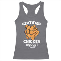 Funny Food Lover Gift Racerback Tank Top Certified Chicken Nugget Expert - Wonder Print Shop