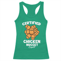 Funny Food Lover Gift Racerback Tank Top Certified Chicken Nugget Expert - Wonder Print Shop