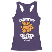 Funny Food Lover Gift Racerback Tank Top Certified Chicken Nugget Expert - Wonder Print Shop