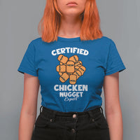 Funny Food Lover Gift T Shirt For Women Certified Chicken Nugget Expert - Wonder Print Shop
