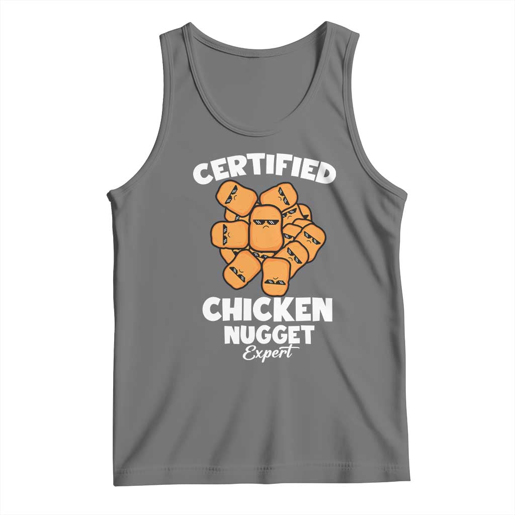 Funny Food Lover Gift Tank Top Certified Chicken Nugget Expert - Wonder Print Shop