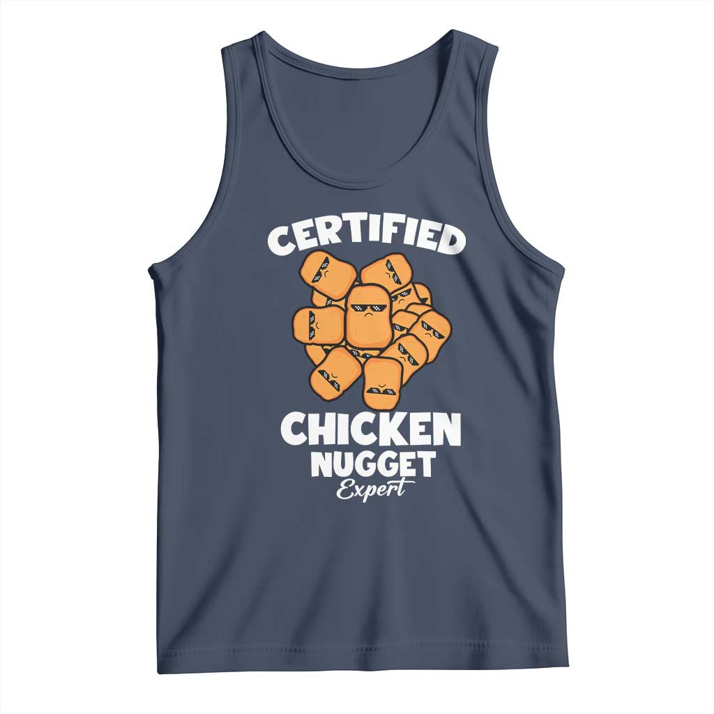 Funny Food Lover Gift Tank Top Certified Chicken Nugget Expert - Wonder Print Shop