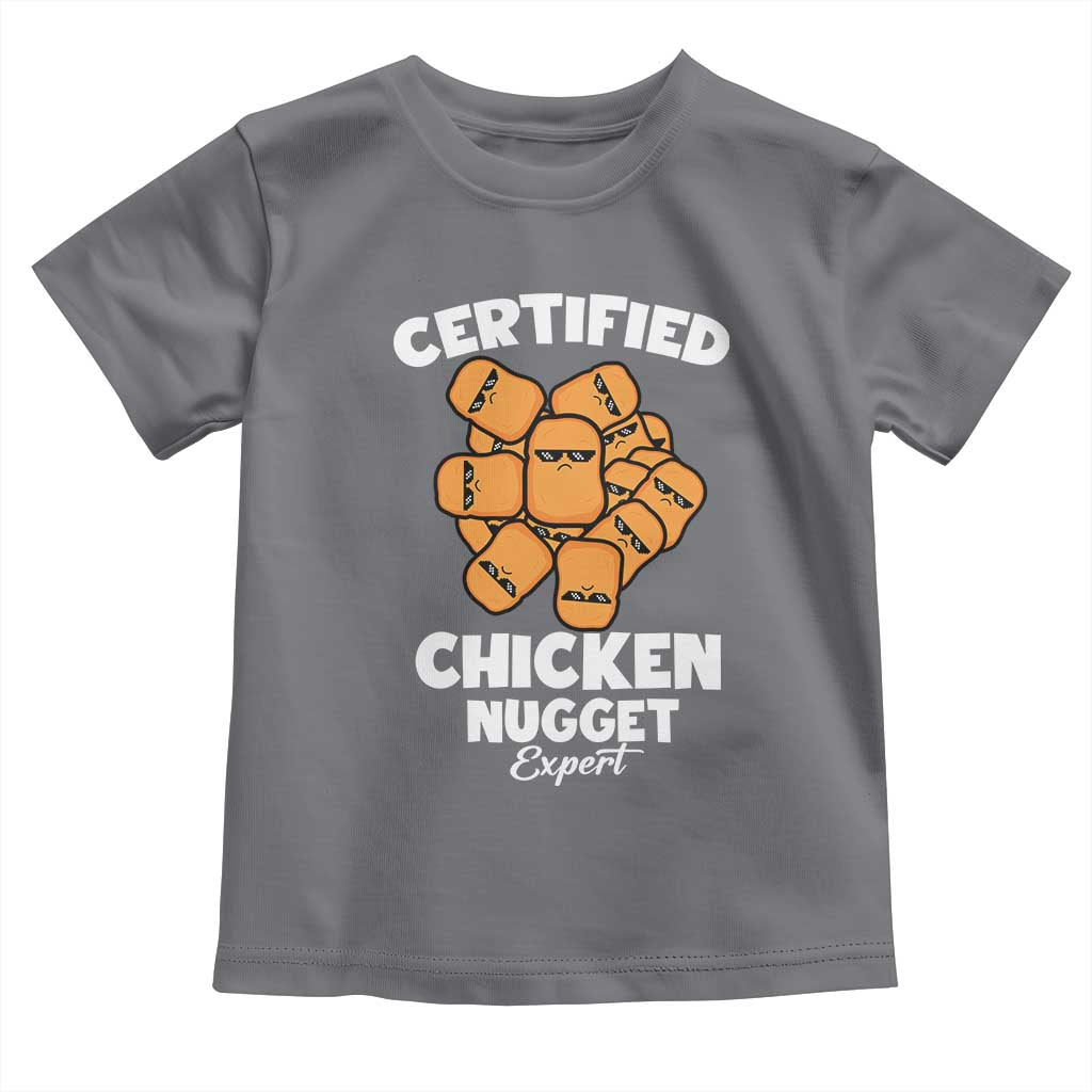 Funny Food Lover Gift Toddler T Shirt Certified Chicken Nugget Expert - Wonder Print Shop