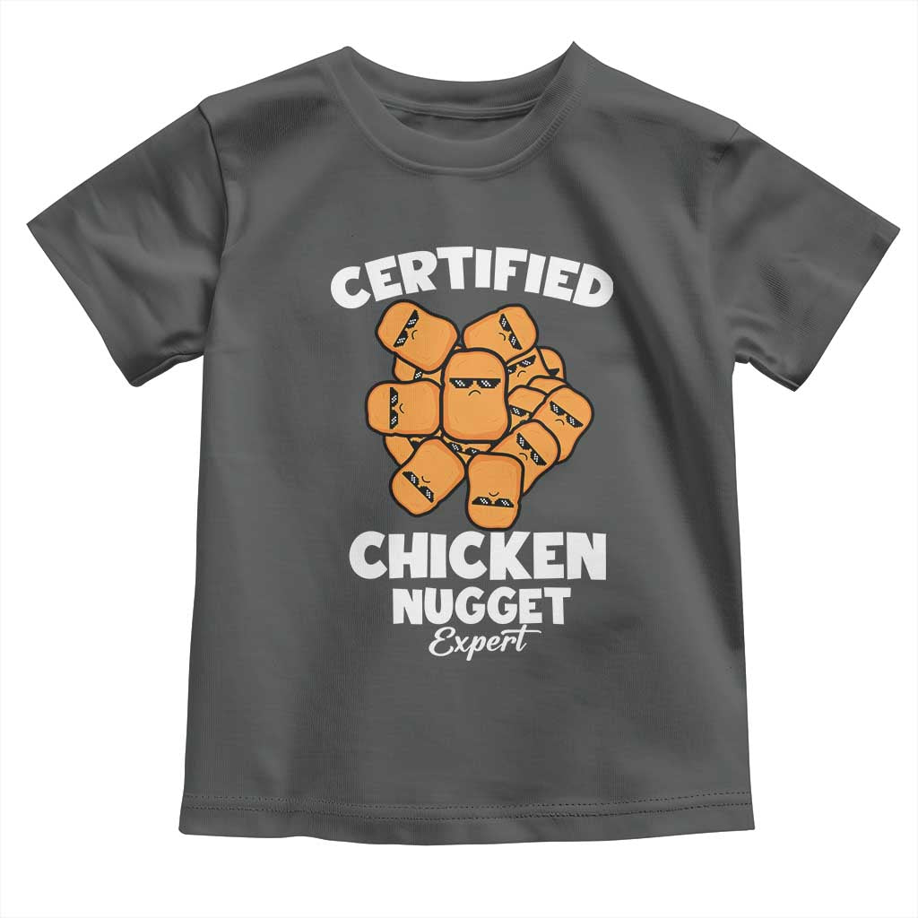 Funny Food Lover Gift Toddler T Shirt Certified Chicken Nugget Expert - Wonder Print Shop