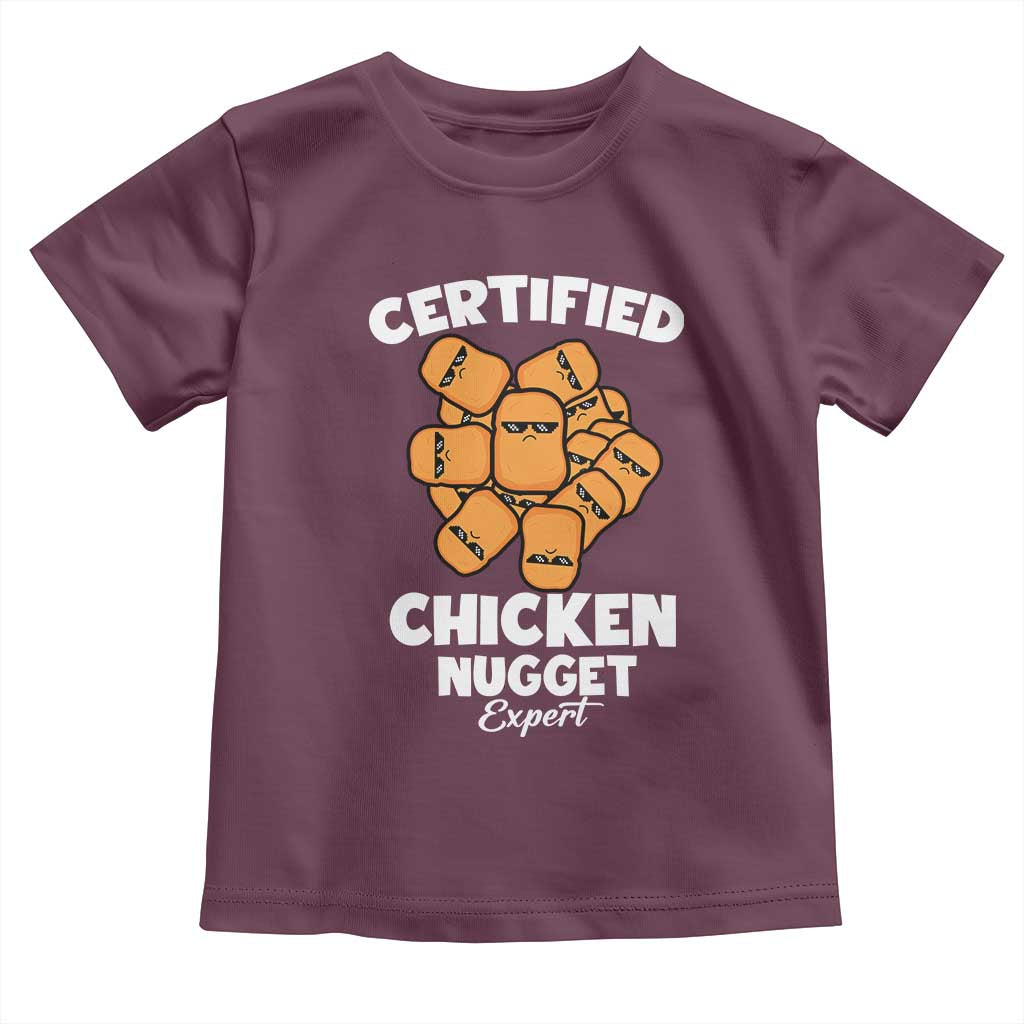 Funny Food Lover Gift Toddler T Shirt Certified Chicken Nugget Expert - Wonder Print Shop