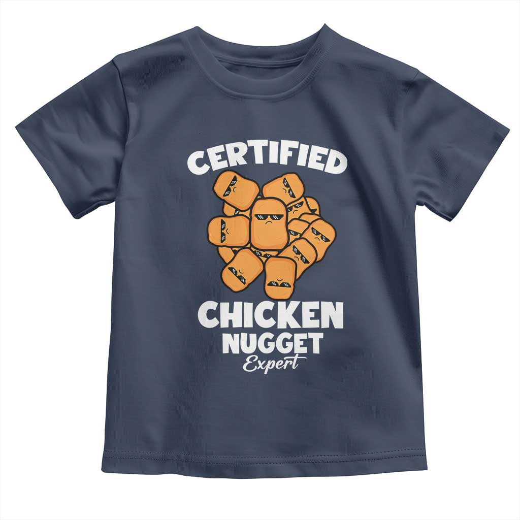 Funny Food Lover Gift Toddler T Shirt Certified Chicken Nugget Expert - Wonder Print Shop