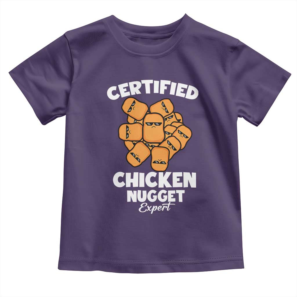 Funny Food Lover Gift Toddler T Shirt Certified Chicken Nugget Expert - Wonder Print Shop