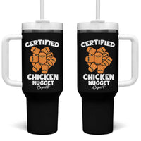 Funny Food Lover Gift Tumbler With Handle Certified Chicken Nugget Expert