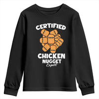 Funny Food Lover Gift Youth Sweatshirt Certified Chicken Nugget Expert - Wonder Print Shop
