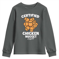 Funny Food Lover Gift Youth Sweatshirt Certified Chicken Nugget Expert - Wonder Print Shop