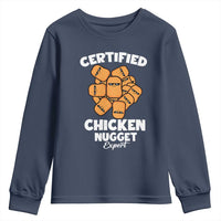 Funny Food Lover Gift Youth Sweatshirt Certified Chicken Nugget Expert - Wonder Print Shop