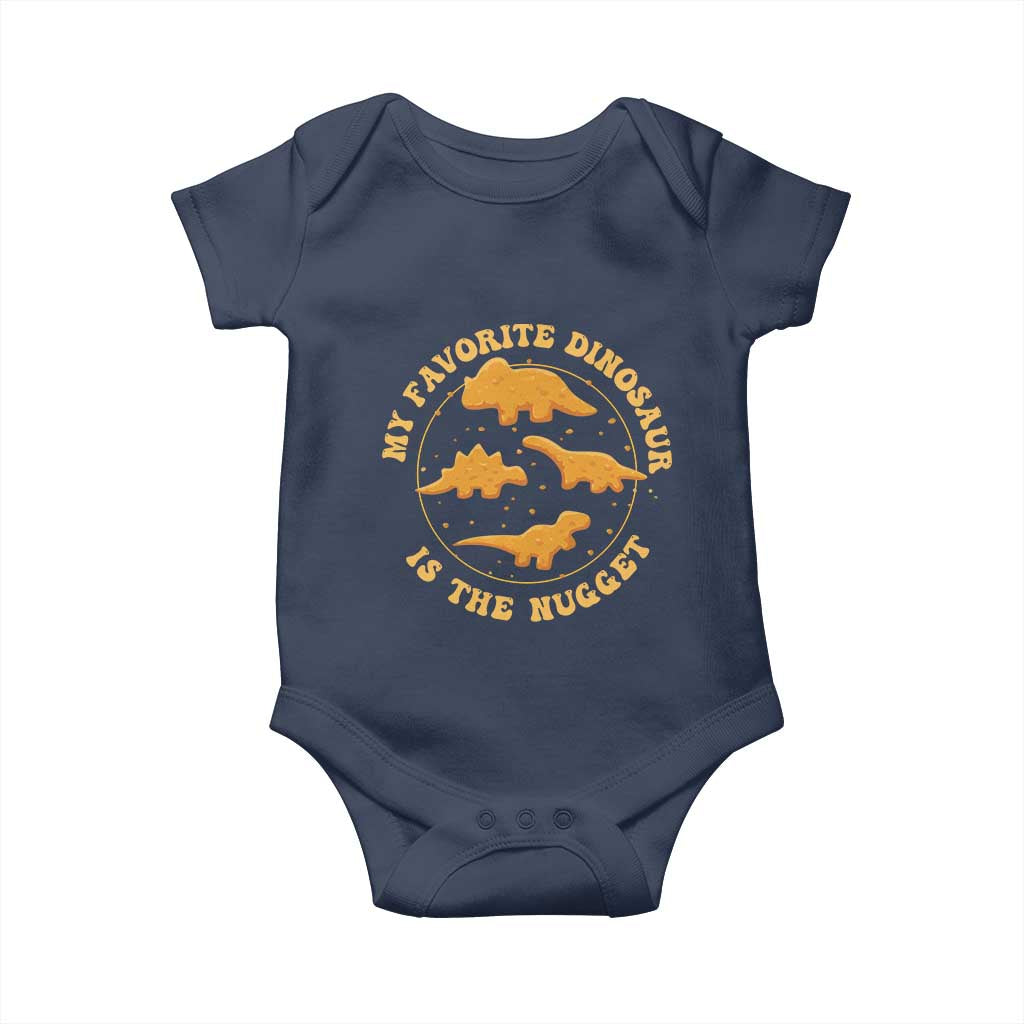 My Favorite Dinosaur Is The Nugget Baby Onesie Funny Food Lover Gift - Wonder Print Shop