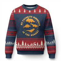 My Favorite Dinosaur Is The Nugget Ugly Christmas Sweater Funny Food Lover Gift - Wonder Print Shop