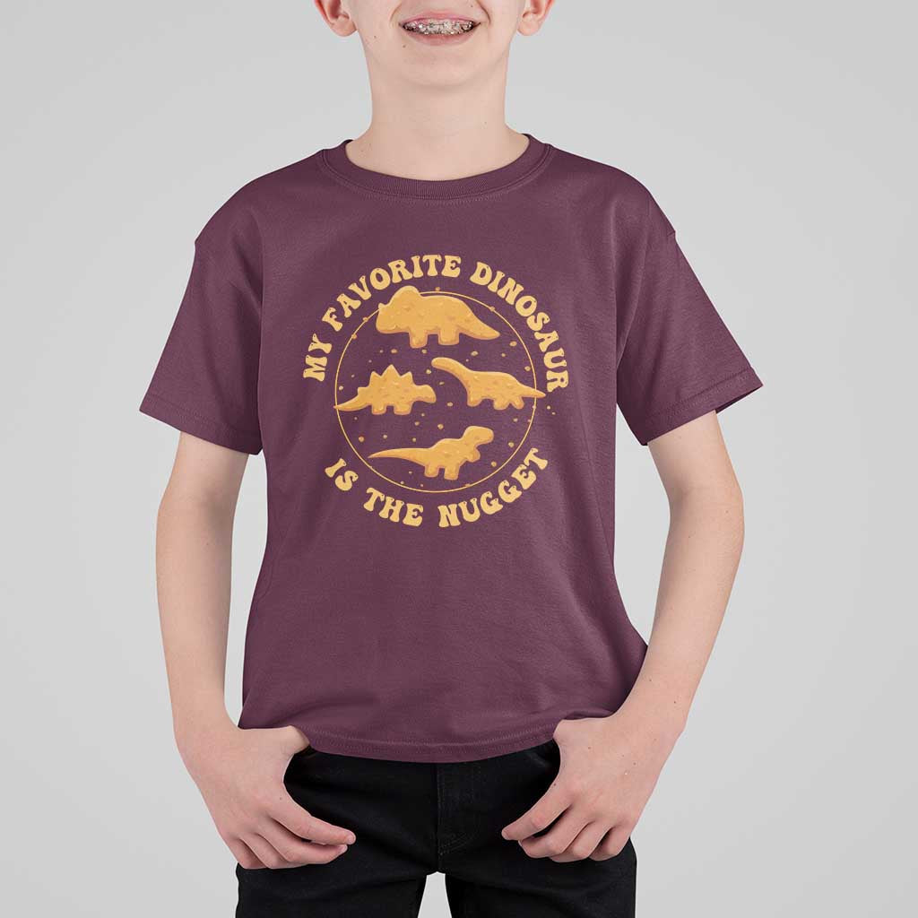 My Favorite Dinosaur Is The Nugget T Shirt For Kid Funny Food Lover Gift - Wonder Print Shop