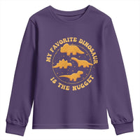 My Favorite Dinosaur Is The Nugget Youth Sweatshirt Funny Food Lover Gift - Wonder Print Shop