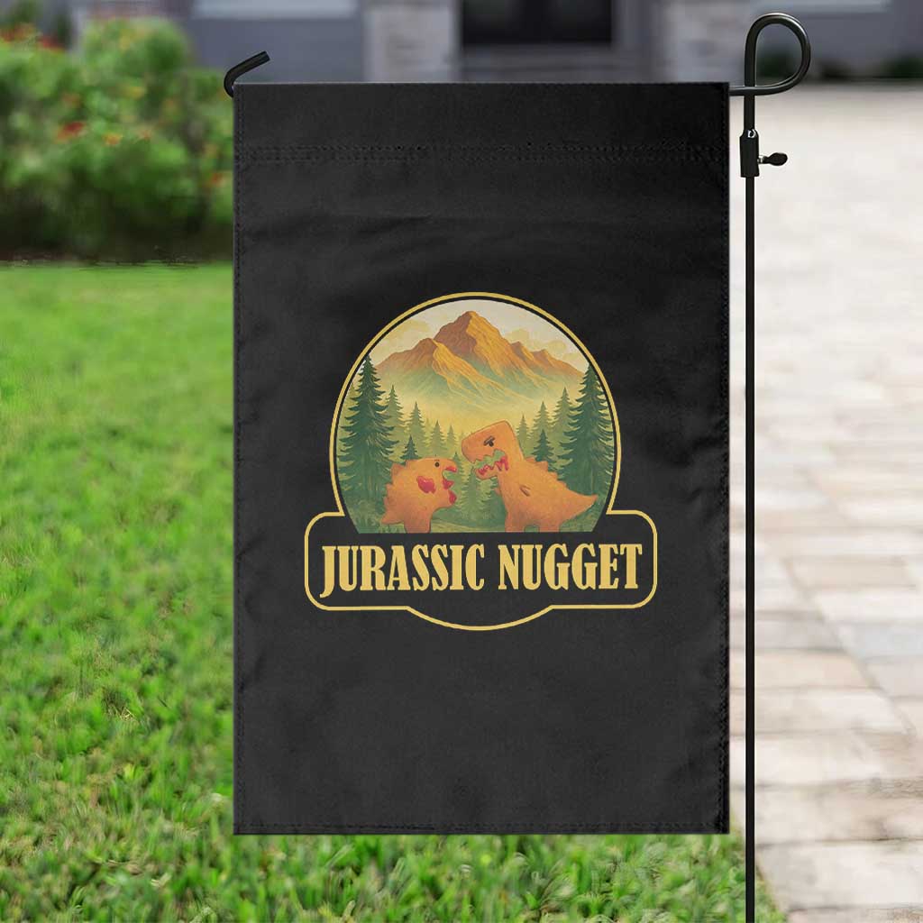 Jurassic Nugget World Dino Garden Flag Nugget Lover Gift - Wonder Print Shop
