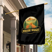 Jurassic Nugget World Dino Garden Flag Nugget Lover Gift - Wonder Print Shop