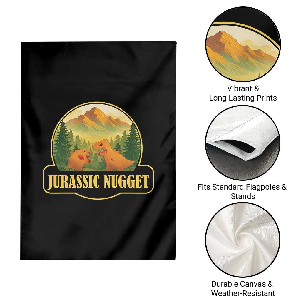 Jurassic Nugget World Dino Garden Flag Nugget Lover Gift - Wonder Print Shop