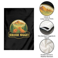 Jurassic Nugget World Dino Garden Flag Nugget Lover Gift - Wonder Print Shop
