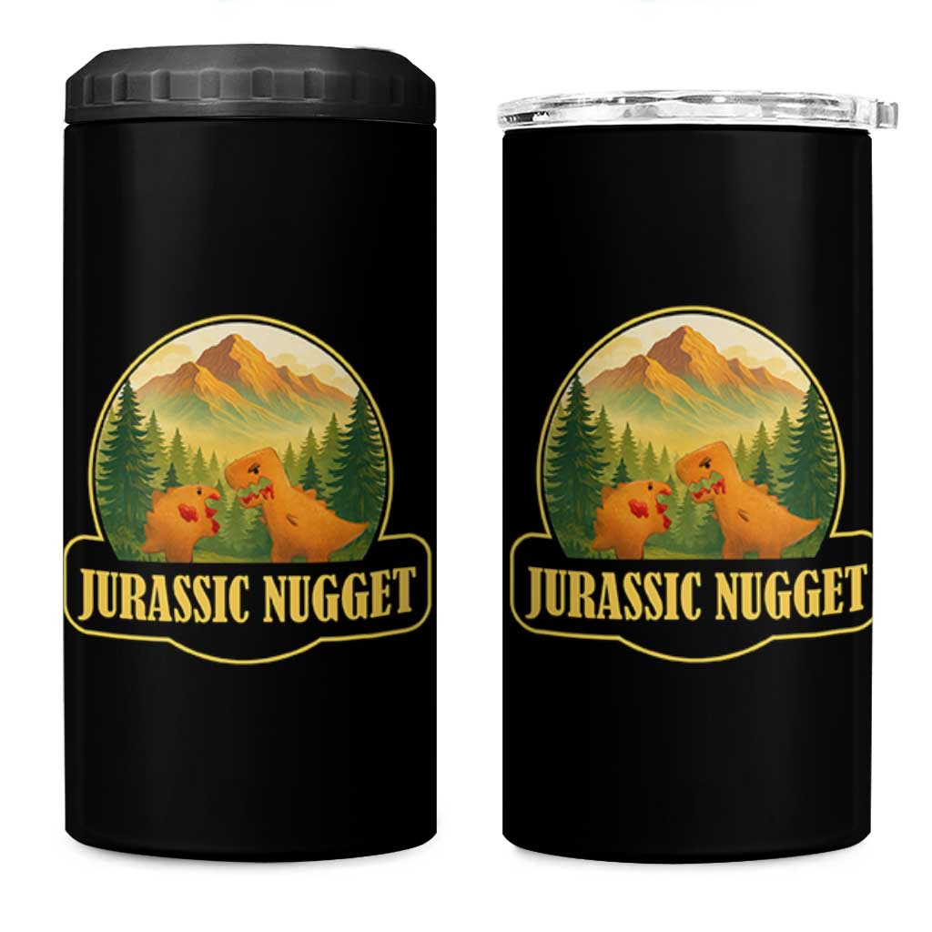 Jurassic Nugget World Dino 4 in 1 Can Cooler Tumbler Nugget Lover Gift