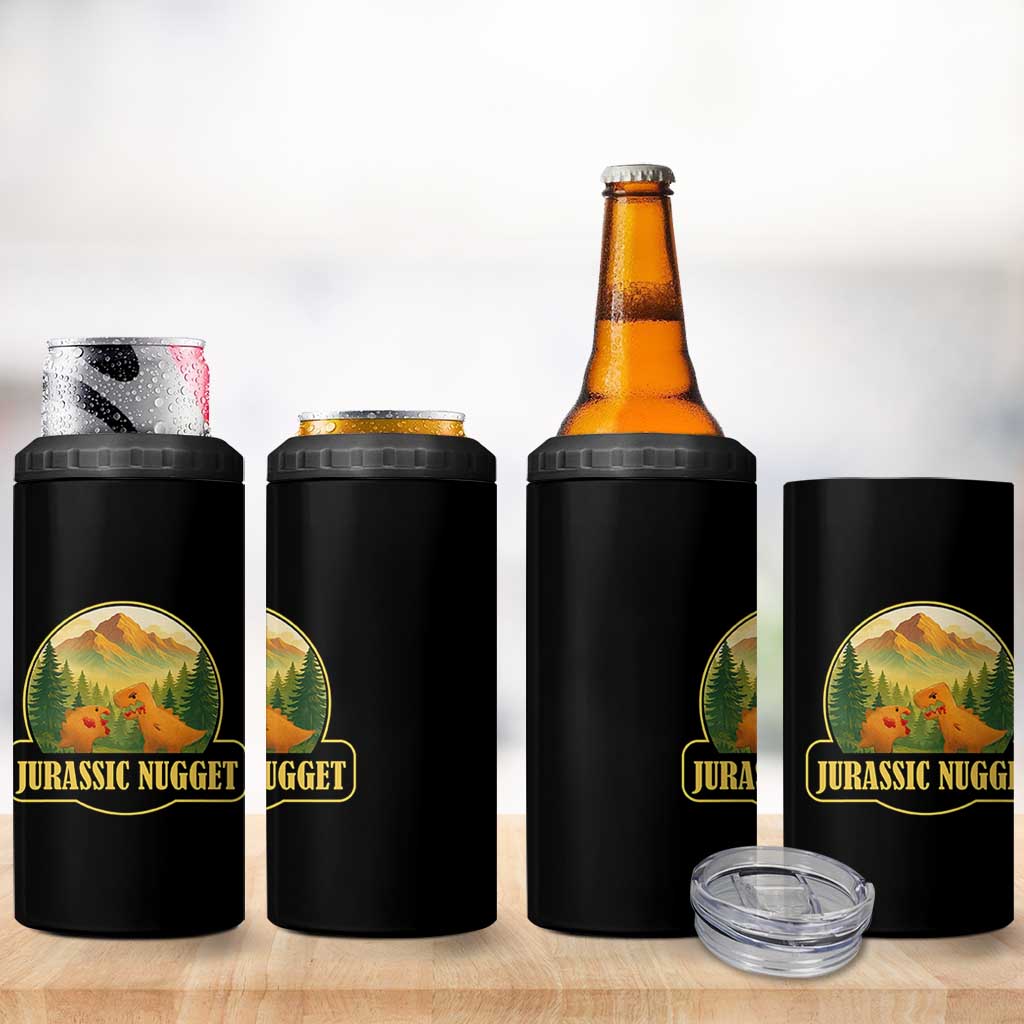 Jurassic Nugget World Dino 4 in 1 Can Cooler Tumbler Nugget Lover Gift