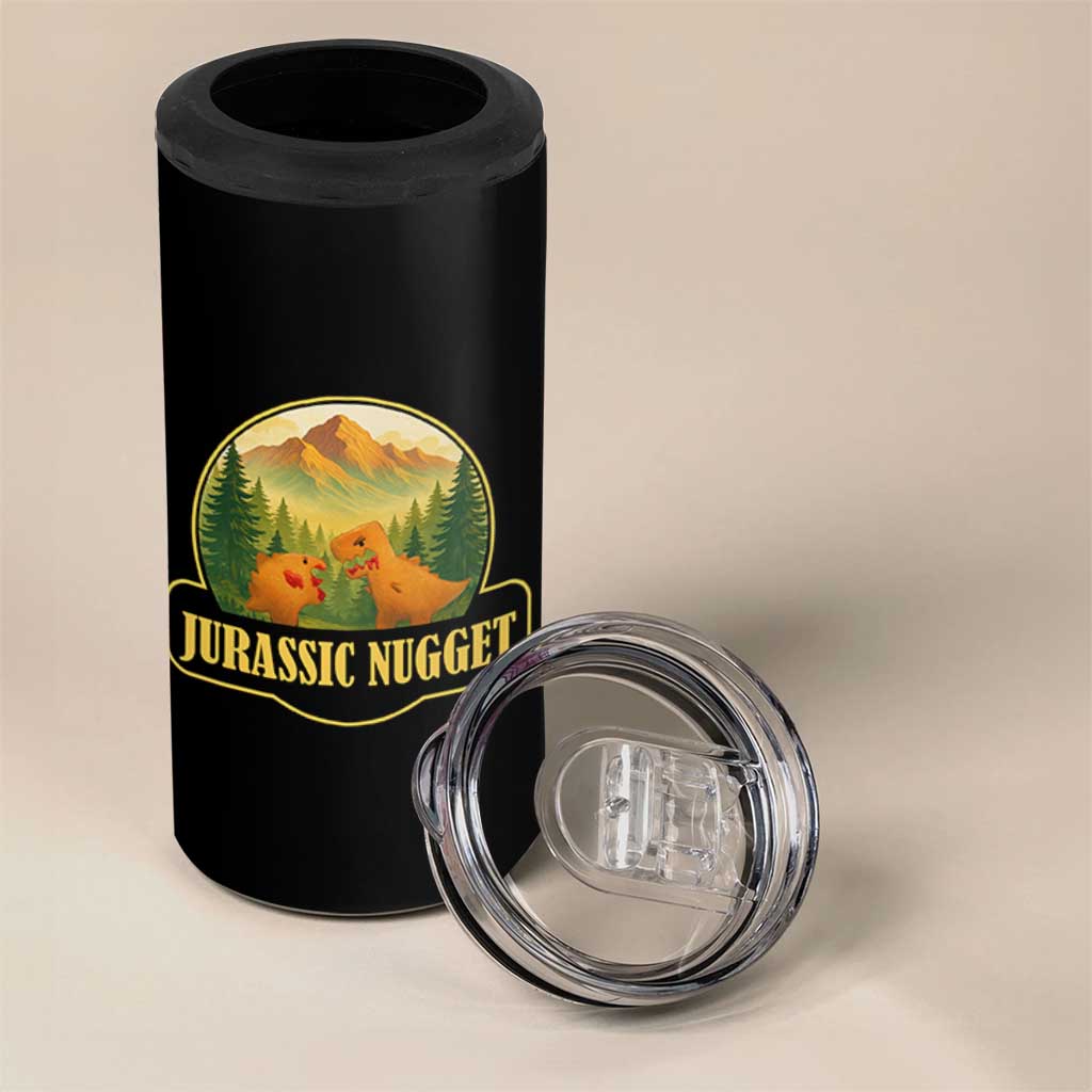 Jurassic Nugget World Dino 4 in 1 Can Cooler Tumbler Nugget Lover Gift