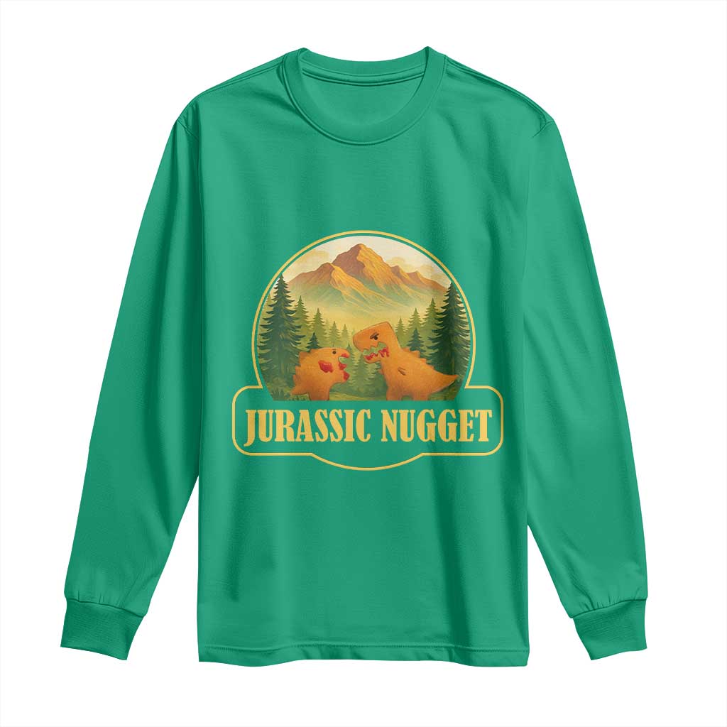 Jurassic Nugget World Dino Long Sleeve Shirt Nugget Lover Gift - Wonder Print Shop