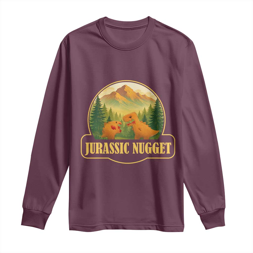 Jurassic Nugget World Dino Long Sleeve Shirt Nugget Lover Gift - Wonder Print Shop