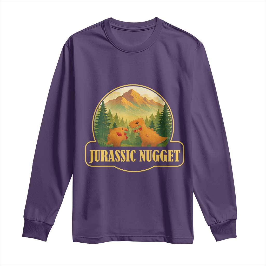 Jurassic Nugget World Dino Long Sleeve Shirt Nugget Lover Gift - Wonder Print Shop