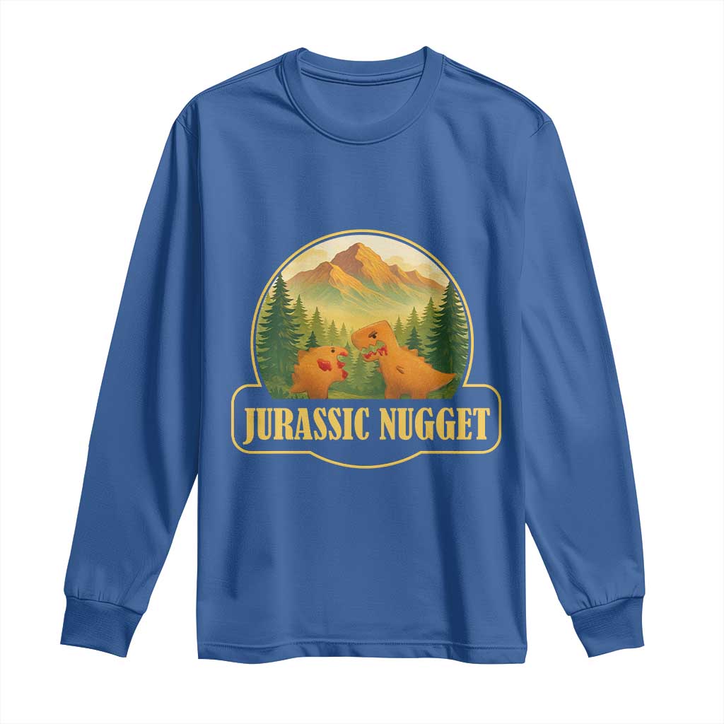 Jurassic Nugget World Dino Long Sleeve Shirt Nugget Lover Gift - Wonder Print Shop