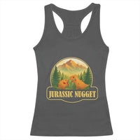 Jurassic Nugget World Dino Racerback Tank Top Nugget Lover Gift - Wonder Print Shop