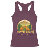 Jurassic Nugget World Dino Racerback Tank Top Nugget Lover Gift - Wonder Print Shop