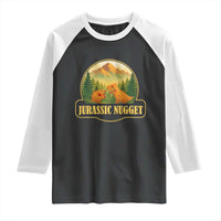 Jurassic Nugget World Dino Raglan Shirt Nugget Lover Gift - Wonder Print Shop